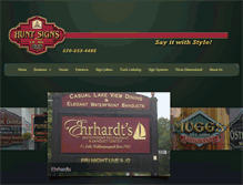 Tablet Screenshot of huntsigns.com
